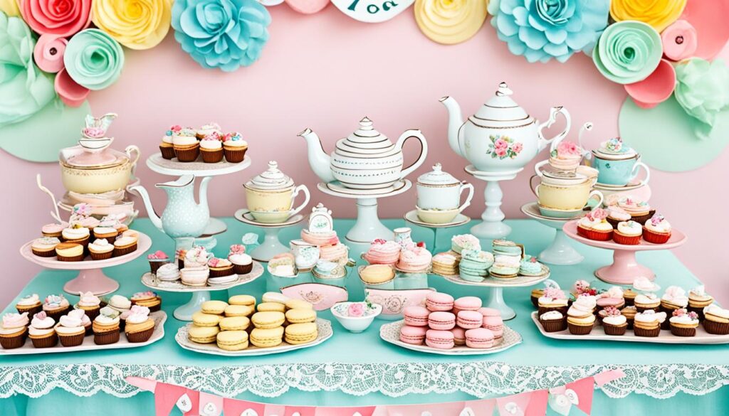 Tea Party Baby Shower Game Setup